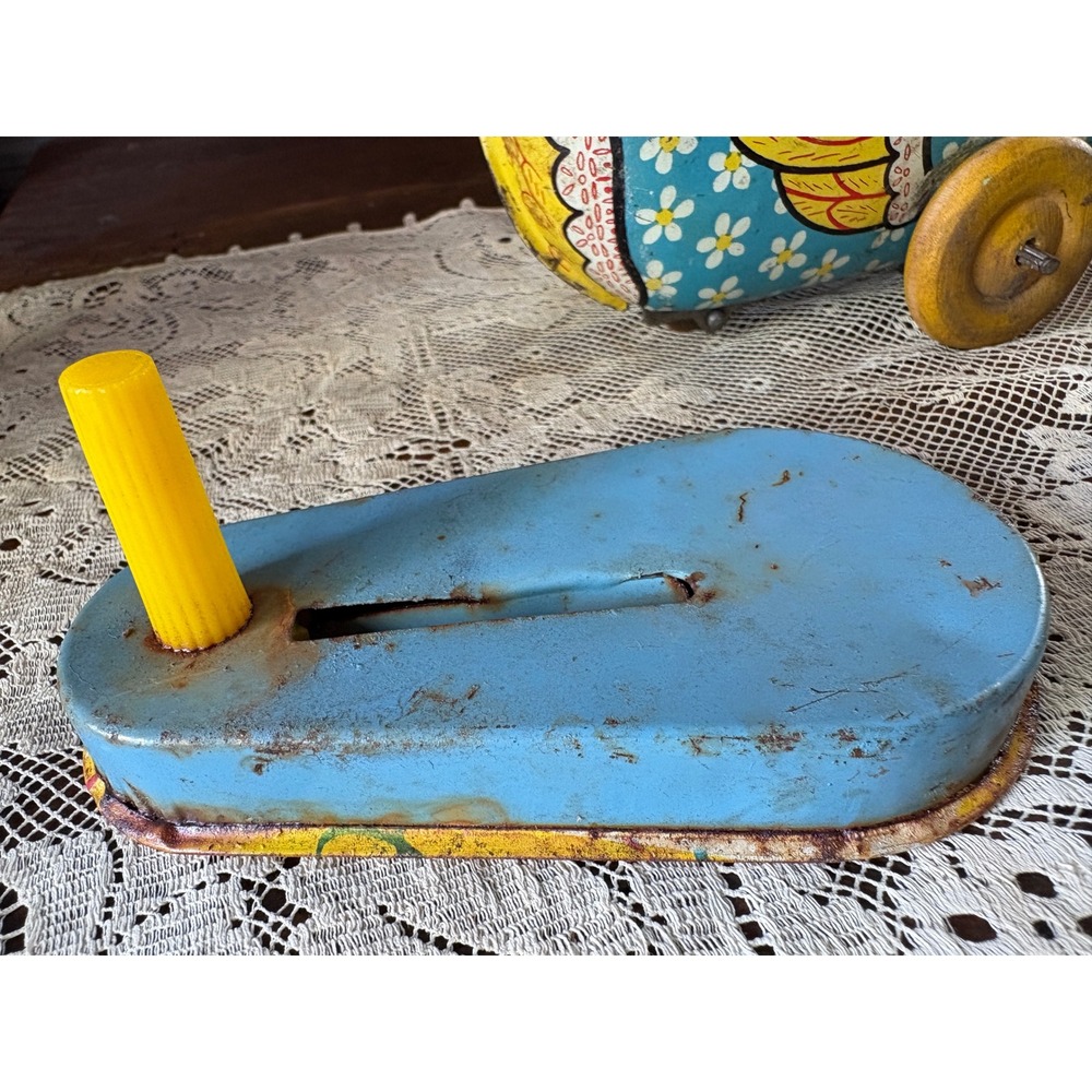 Tin Toys Wind Up Duck Turtle Party NO KEY Lot of 4 Parts or Decor READ Vintage - Picture 12 of 16